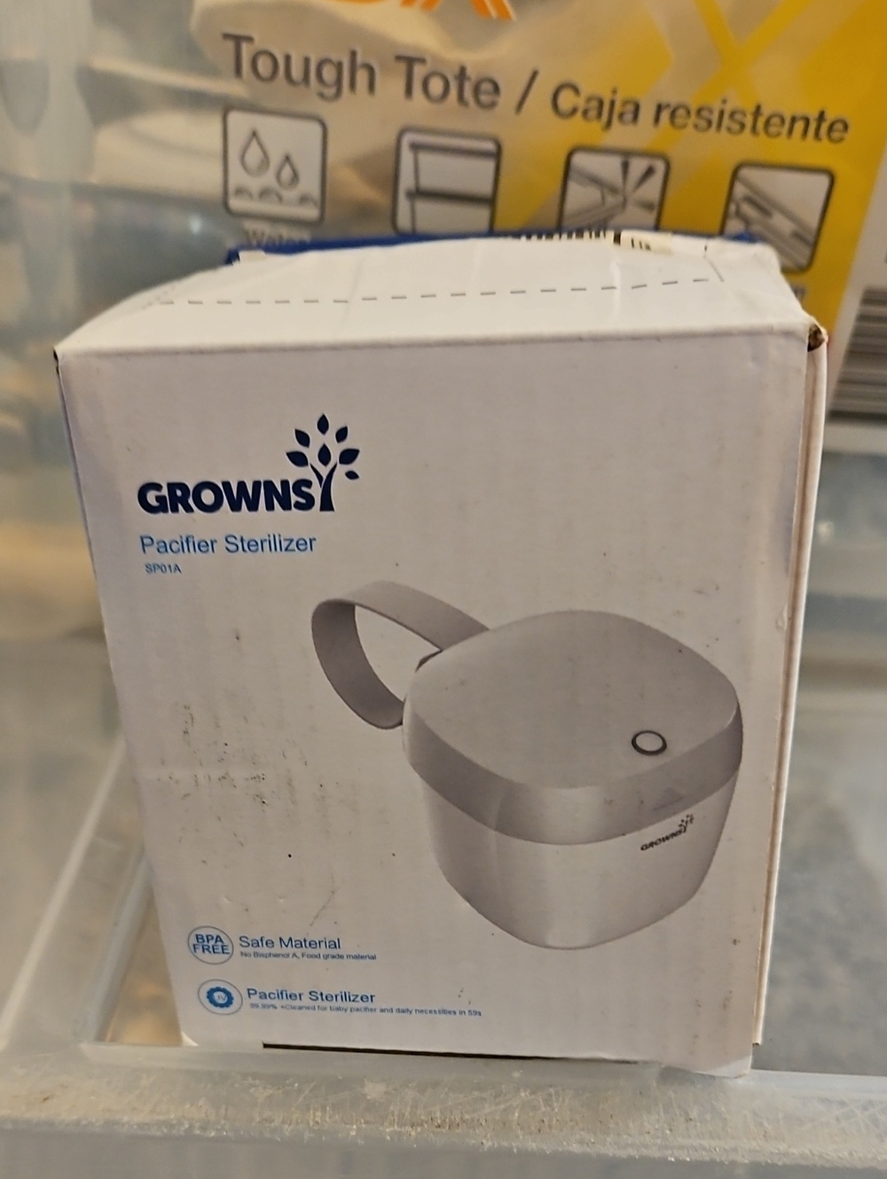 Grownsy White Pacifier Sterilizer - Portable UV Sterilizer